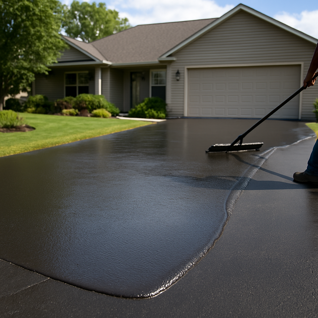 Professional driveway sealcoating in Lancaster, PA"